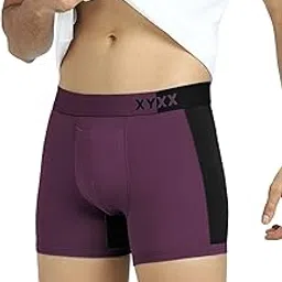 xyxx Men's Dualist Micromodal Regular Fit Colorblock Antimicrobial Trunk with No Marks Waistband-picture-41