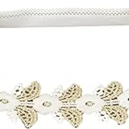 SYGA Baby Girl's Flower Leaf Headband Soft & Stretchable Cotton Hairband for Infants, Toddlers, Little Princesses (0-3 Years Gold-04)-image-91