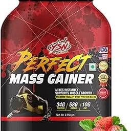 Ysn Nutrition Perfect Mass Gainer | 34g Protein | 58g Carbs | 2750g Weight (Strawberry)-picture-49