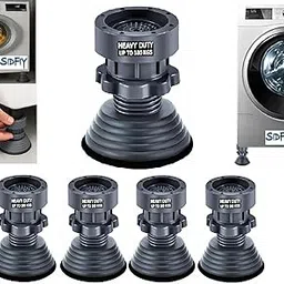 Sidfiy™ Heavy-Duty 300kg Capacity | Anti Vibration Pads for Washing Machine | Washing Machine Foot Pad 4 Pc Set | Noise-Cancelling Rubber | Height-Adjustable | Floor Trays | Set of 4 Pcs-image-16