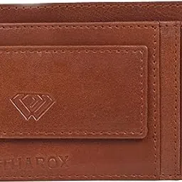 tharox Genuine Leather Magnetic Front Pocket Money Clip Wallet RFID Blocking |Pack of 1| (Tan)-picture-45