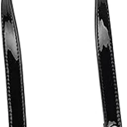 zoomella Replacement Purse Straps Handle Strap Clutches Handbag PU Leather Bag Strap Argent 60cm-picture-14