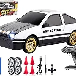 ROYAL DEALS 1/16 Rc Drift Car Rc Cars, 2.4Ghz 4Wd High Speed Rc Drifting Cars Remote Control Car for Drift Rc Cars Sport Racing Car with Led Lights Racing Sport Toy Cars Gift for Kids Mix Color-image-52