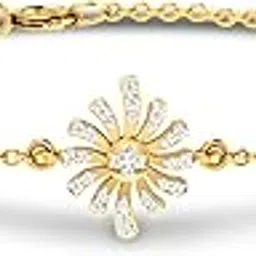 18KT Yellow Gold and Diamond Bracelet for Women-image-36