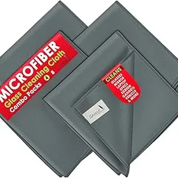 Story@Home Microfiber Glass & Window Cleaning Cloths | 400 GSM Thick, Lint-Free & Streak-Free Towels for Mirror, Car, Kitchen & Home | 40 x 40 cm | Grey | Pack of 4-picture-19