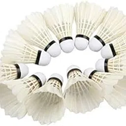 Royal Sports Nylon White Badminton Shuttlecock standard Size (Pack of 10)-picture-37