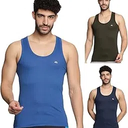 lux venus Men’s Vest - 100% Cotton Premium Baniyan (Color May Vary)-picture-10
