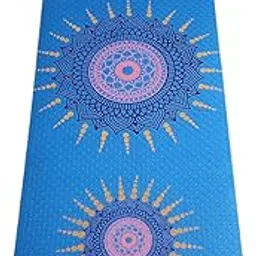 Karma Yoga Printed Yoga Mat, Blue, 180 x 60 cm-picture-32