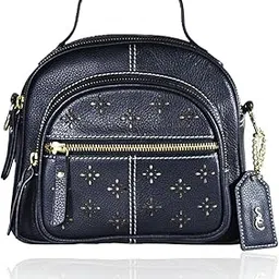 Genuine Leather sling handbags Bag for Women – Side Bag with Adjustable Strap – Travel, Office, Business, Cross Body Sling Bag for Women with Multiple Compartments-image-0