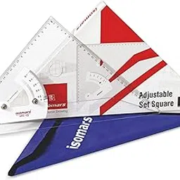 Isomars Adjustable Set Square – 10 Inch Drafting Tool with Safety Cover for Technical Drawing, Engineering & Architecture-picture-17