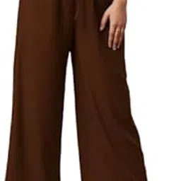 Super Soft Viscose Rayon Flared Palazzo Pant for Women Relaxed Fit Trendy Wide Leg Straight Palazzo Pant Casual Ethnic Wear-image-28
