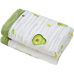 SYGA 110CM Baby Swaddle Blankets 6 Layer Muslin Swaddle Wrap 100% Cotton Stroller Cover Receiving (Avocado)-picture-15