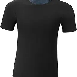 SHOPORA® Mens Sauna Vest Workout Shirt Burner Shapewear Mens Heat Trapping Sweat Vest Blue S/M | Womens Clothing | Intimates & Sleep | Shapewear-picture-22