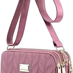 palay Sling Bag for Woman Multi-layer Crossbody Bags Waterproof Nylon Zip-up Shoulder Bag Casual Phone Pouch Evening Bags with Detachble Shoulder Strap for Women Girls-picture-38