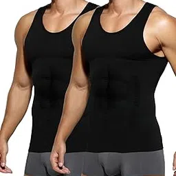casey kevin Compression Shirts for Men Shapewear Vest Body Shaper Abdomen Slim Tank Top Undershirt for Gynecomastia-picture-33