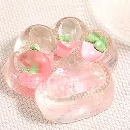 Taba Squishy Cat Paw, Fruit Squishy Toy, Animals Stress Relief Toys Adults Kids Fufu Squishy Cat Paw, Fidget Toy Soft Squeeze Ball for Anxiety, Party, Birthday, Return Gifts, Strawberry-image-13