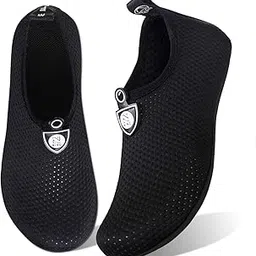 watelves Water Shoes for Womens Mens Barefoot Quick-Dry Aqua Socks for Beach Swim Surf Yoga Exercise Camping Must Haves, Dots Black, 9-10 Women/7.5-8.5 Men-picture-22