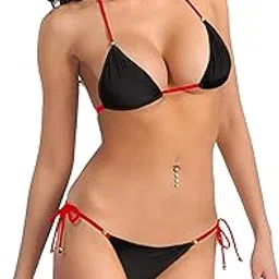Women Animal Print Velvet Embellished Bikini Bra Panty Lingerie Set-image-94