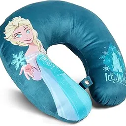 Comiclyfe Premium Memory Foam Neck Pillow for Flight Travell & Car Sleeping Comfortable Head Rest | Soft Velvet Washable Cover Travelling Pillows for Sleeping – Blue-picture-18