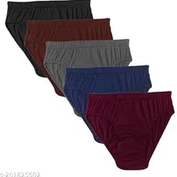 Women Hipsters Panties 100% Super Soft Cotton Hipster Ladies Plain Panty/Innerwear Soft Panties Underwear Combo Pack of 5-image-76