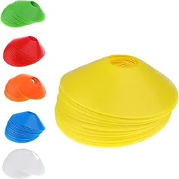 Loom Tree 25 Pieces Soccer Mini Disc Cones Boundary Marker Agility Training Aid Yellow-picture-13