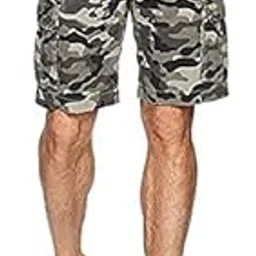 romano nx Men's 100% Cotton Cargo Shorts Bermuda with Multi-Pockets & Side Zipper Pockets in 8 Colors-picture-33