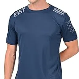 3colors 3Colours RGB Men's Gym Wear T-Shirt - Moisture-Wicking, Quick-Dry, Athletic Fit Workout Tee -Fast Break image 1
