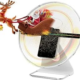 ZuZu New Upgraded 3D Hologram Fan with WiFi, 512PX Hi-Resolution 12" Holographic Video Projector Table Top Fan-picture-43