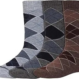 creature Men's Wool Winter Calf Length Socks, Pack of 3 pairs-picture-16