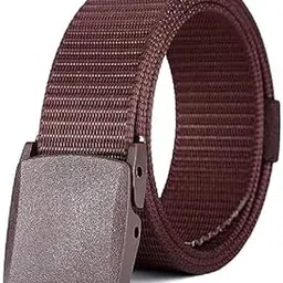 truflair Men's Nylon Fabric Belt for Men, Plastic Flap Buckle, fits on upto 40 inches waist size-picture-18