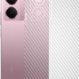 AtOdds Mobile Skin Sticker Wrap | Compatible for REALME P3 (5G) | Scratchproof Matte Finish | Full Coverage for All Sides & Camera Protection (Transparent CarbonFiber)-picture-21