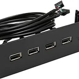 5.25 Inch USB2.0 Front Panel Hub, 19Pin Front Panel Adapter 4 USB2.0 Optical Drive Front Panel, USB Hubs Computer Expansion Board Internal Front Metal Panel for Computer Case-image-39