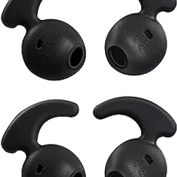 RUWEL Replacement Earbud Caps for Earphones Anti-Slip Silicone Rubber Buds for Galaxy S7edge S7 S6edge Samsung Level U EO-BG920 Bluetooth G920L Note 5 7 Earphone [Sport] All Model (Black S7 2-Pair)-picture-36