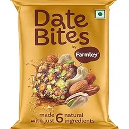 Classic Date Bites Farmley Sachet 20 g I Dates Barfi Made with Dates, Pista, Cashews, Almonds, Honey and Pure Ghee I Dry Fruits Nuts, Healthy Snacks Sweets,Gluten Free, No Added Sugar-picture-31