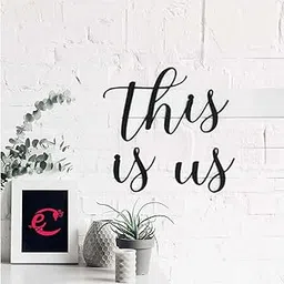 This is US Cutout Home Room Party Wall Decoration Wall Art, Art & Crafts, Cutout (Black, 10 X 3 INCH)-picture-16