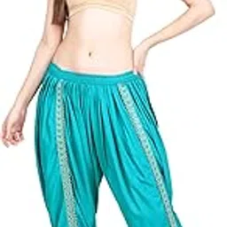 Women's Solid Plain Rayon Dhoti Pant | Free Size Patiala Salwar for Women and Girls (Womens-Plain-Dhoti)-picture-20