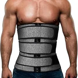 Mens Workout Waist Trainer Neoprene Corset Sauna Sweat Trimmer Cincher Slimming Belly Belts-picture-24
