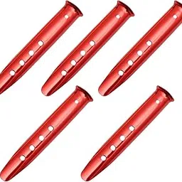 5Pcs Portable Tent Stakes Pegs Ground Nails Snow Sand Camping Red 23cm Outdoor Sports | Camping & Hiking | Tents & Canopies | Tent & Canopy Accessories-picture-45