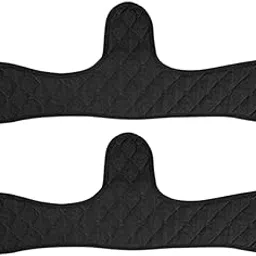 truvart 2PCS Under Breast Sweat Pads, Washable Breast Pads for Women, Soft Absorbent Sweat Liners for Gym Workouts and Professional Meetings, Black Lingerie Accessories, Pads Enhancers-picture-23