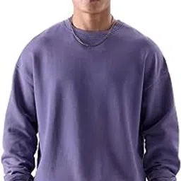 TSS Solids: Blue Surf (Acid Wash) Men Oversized Sweatshirts-image-71