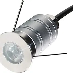 CNBRIGHTER LED in-Ground Well Light,Mini 15Ã‚° Narrow Beam Angle Spotlight,1W CREE Chip,12V-24V DC,IP67 Waterproof Underground Outdoor Landscape Lightings,Warm White-image-0