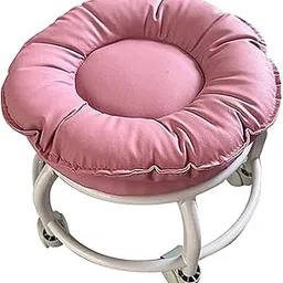 MERISHOPP Low Roller Seat Stool Kids Movable Mini Stool for Kitchen Garage Barber Shop Pink-picture-51