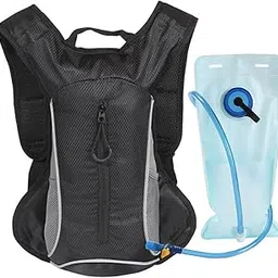 Merishopp Hiking Hydration Backpack Daypack Hydration Pack for Cycling Climbing Biking Black-picture-11