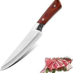 KitchConnect Chef's Knife with Sheath Cover - Sharp Stainless Steel Knife - Fruit, Vegetable, Herbs and Meats Knife for Home, Hotel and Restaurant (Chef's Knife)-image-63