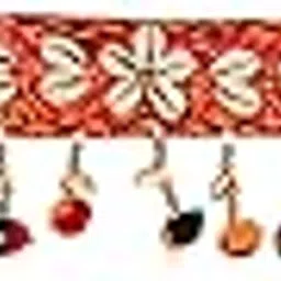 Jaipuri haat Kaudi and Red Cotton Made Door Toran Bandhanwal for Home Décor-picture-31