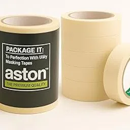 aston Masking Tape 24mm x 20 Meter – Pack of 6 Rolls | Clean Removal | Easy Tear | Multipurpose Tape for Painting, Labeling, Crafting & Office Use-picture-12
