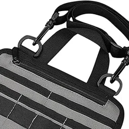 enakshi (label) Multifunctional Tool Bag Pocket Organizer Sundries Bag for Hiking Camping Gray (Tactical, Molle Pouches)-picture-34