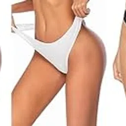 Women's Classic Bikini Bottom Thong Panty | Women Seamless Panty | Low Rise Sexy, Pack of -3-picture-56