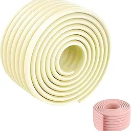 Hian Baby Proofing Edge & Corner Guard | 180 x 8 x 0.8 cm, Cream, Pack of 1 | Soft Nitrile Foam, Cushioned | Prevents Baby Injuries from Sharp Edges | Ideal for Tables, Bed Frames, Kitchen Counters-picture-30