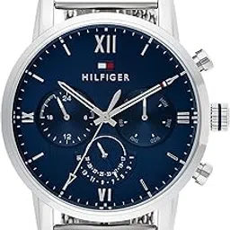 tommy hilfiger Multifunction Blue Dial Stainless Steel Strap Watch for Men-picture-32
